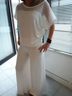 Blusa Angie Ricamo Eros Con  Pantalone