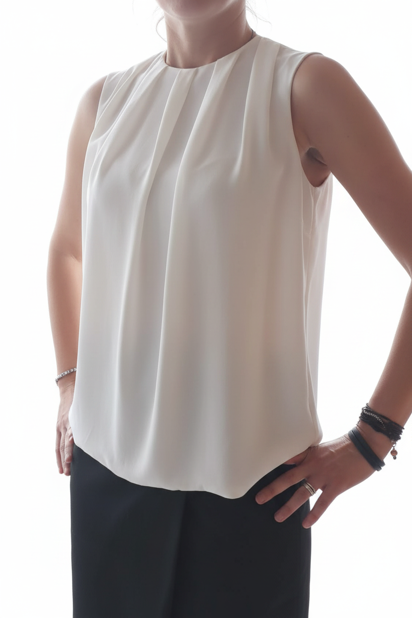Blusa a Crepe di Seta
