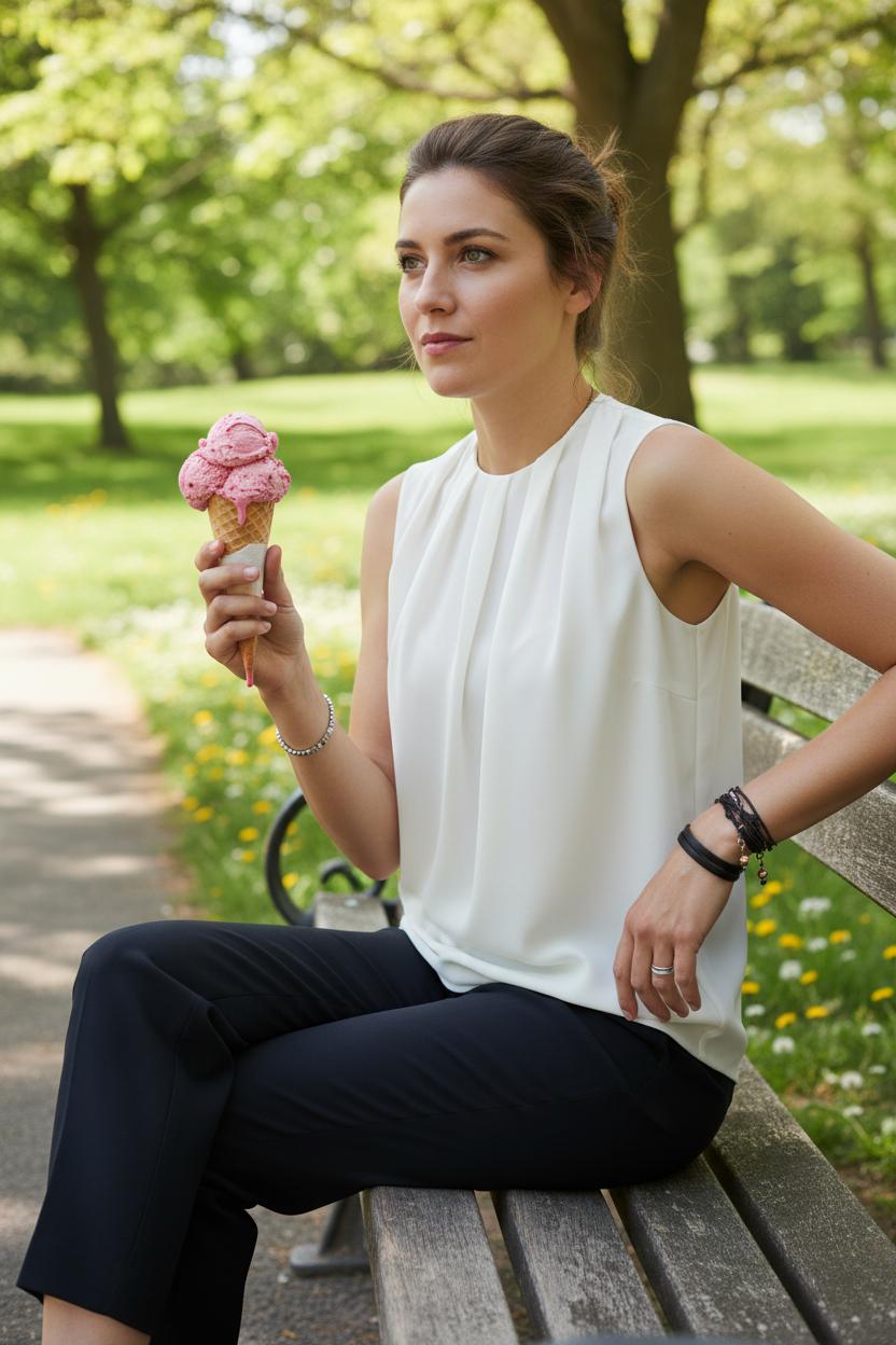 Blusa a Crepe di Seta