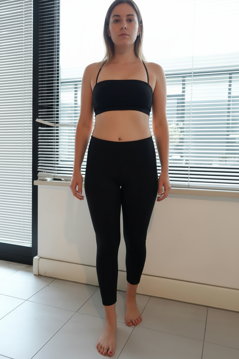Leggings nero Con Top in Cotone Organico