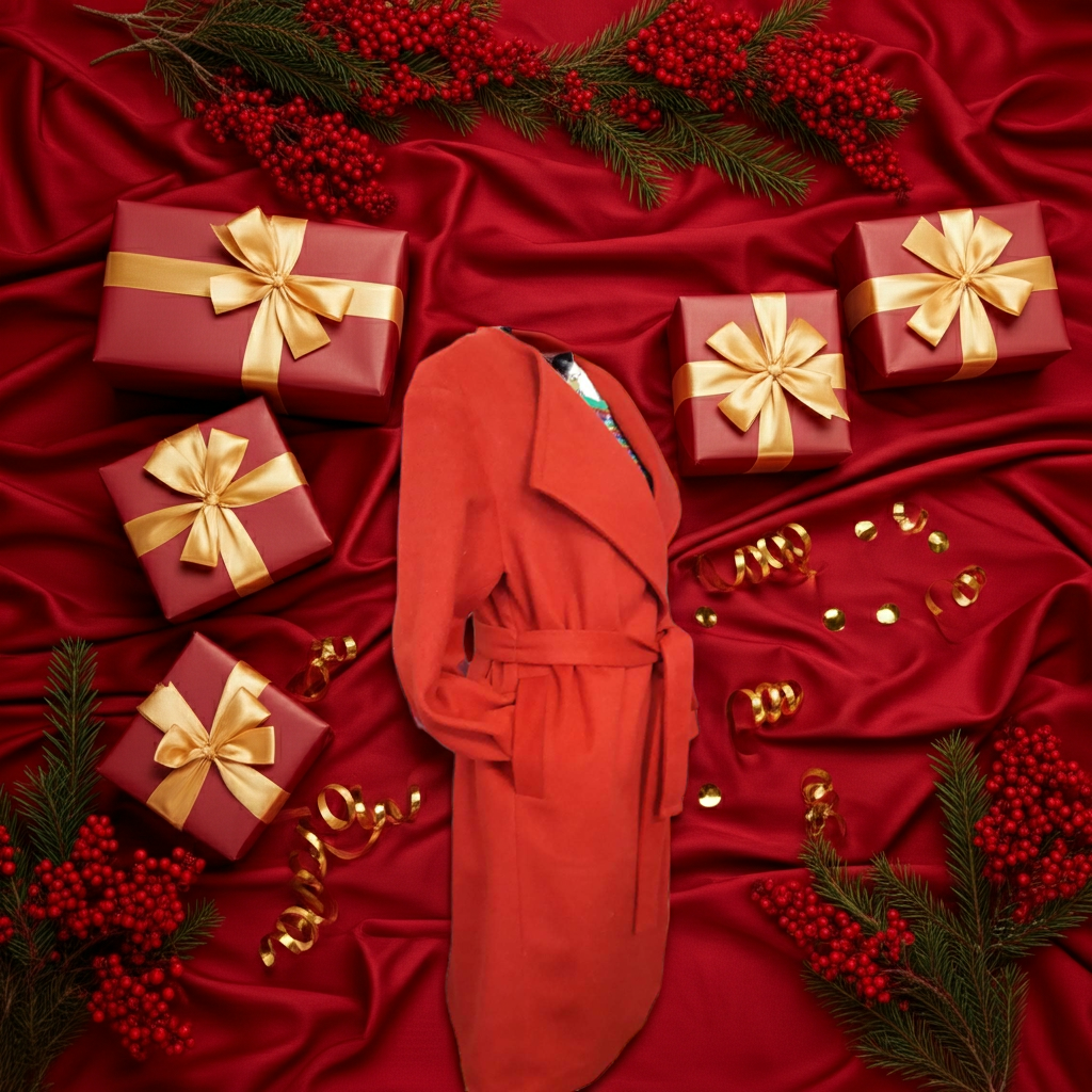 Cappotto Donna Rosso in Lana