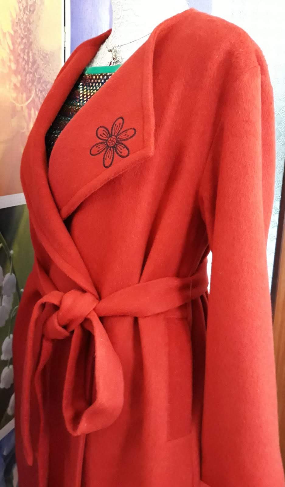 Cappotto Donna Rosso in Lana