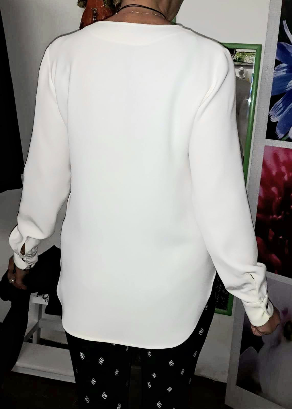 Camicia in pura seta creata a mano