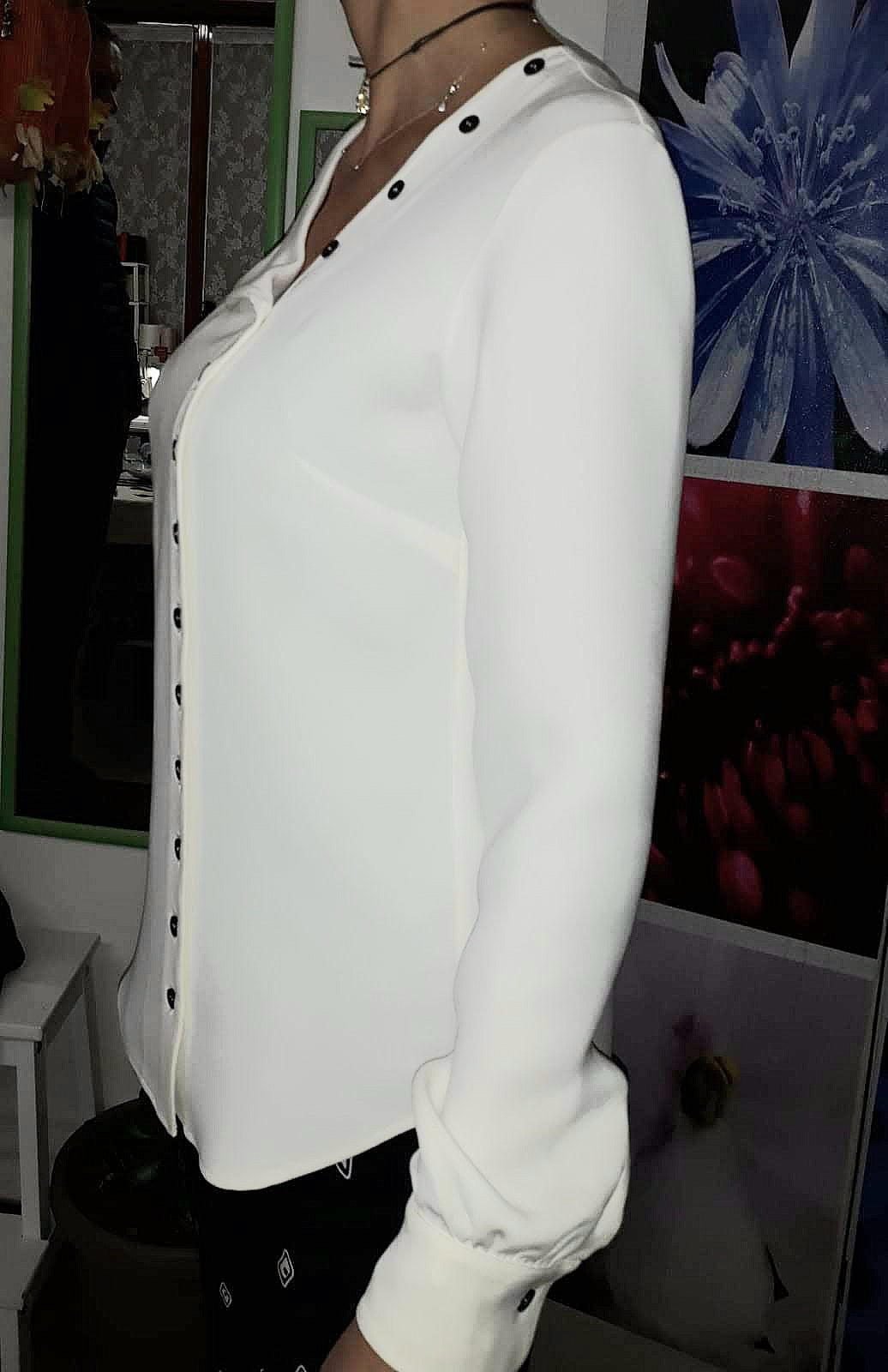Camicia in pura seta creata a mano