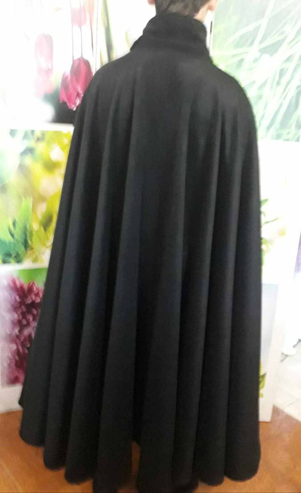 Tabarro Mantello Veneziano in Lana a Ruota