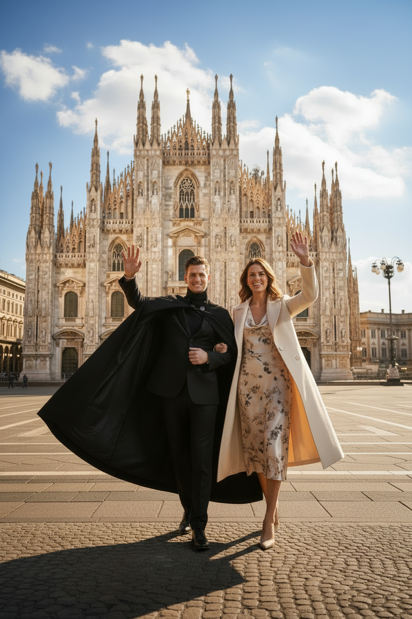 Tabarro Mantello Veneziano Nuovo e Creato a Mano in Lana