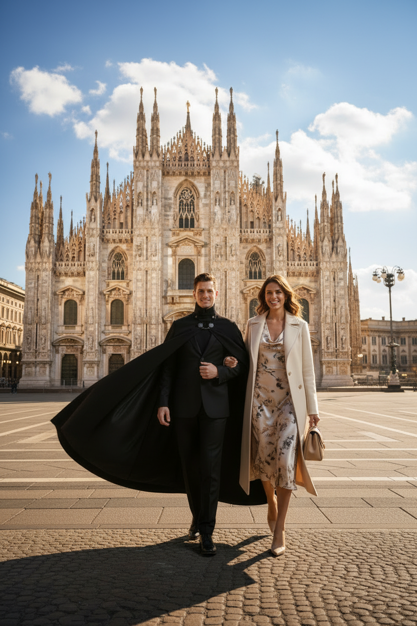 Tabarro Mantello Veneziano Nuovo e Creato a Mano in Lana