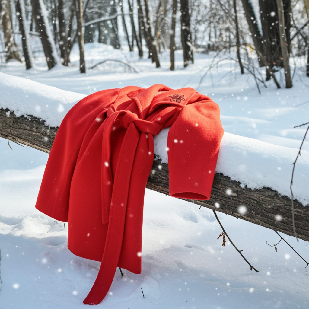 Cappotto Donna Rosso in Lana