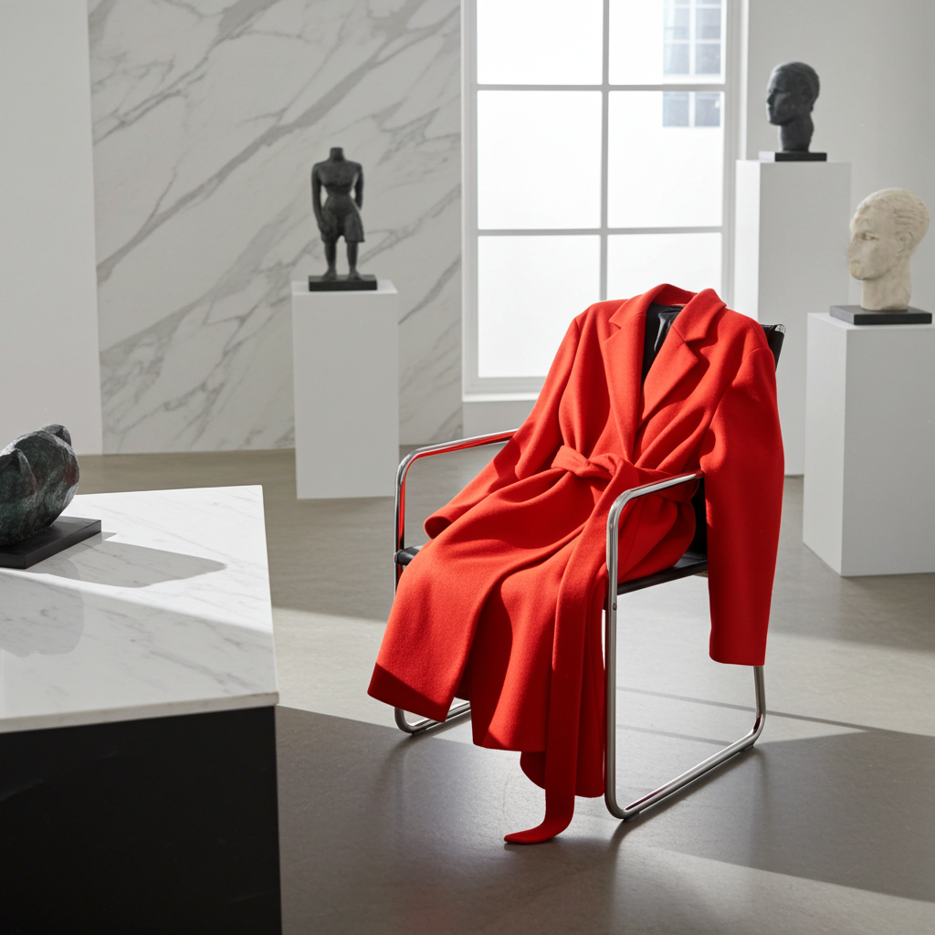 Cappotto Donna Rosso in Lana
