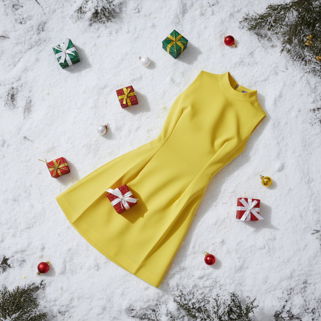 Vestito giallo estivo corto