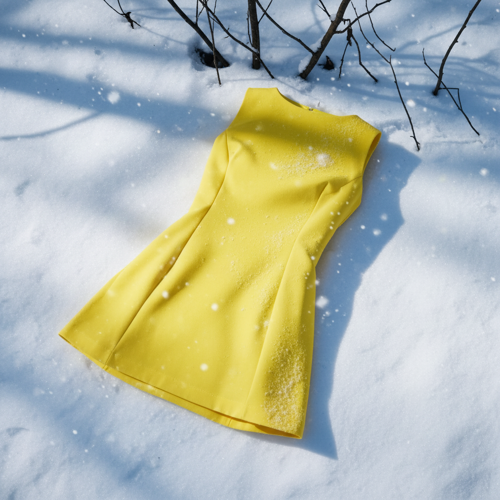 Vestito giallo estivo corto