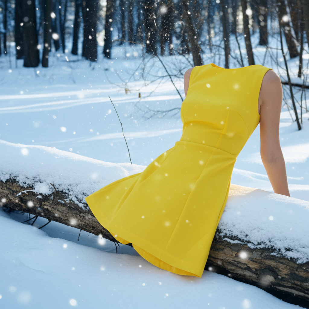 Vestito giallo estivo corto