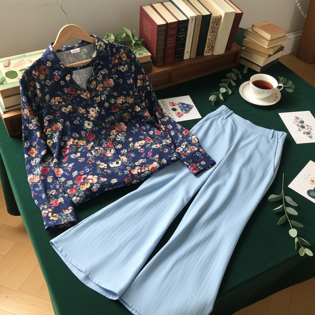 Tuta Uomo Vintage con Camicia Floreale