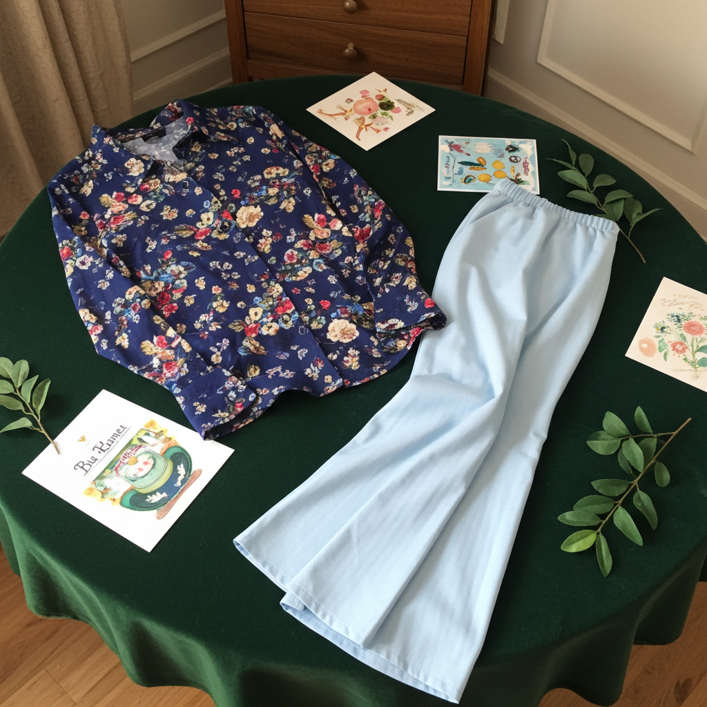 Tuta Uomo Vintage con Camicia Floreale