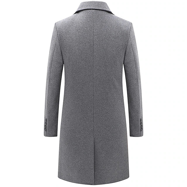 Cappotto Lungo Uomo Creato a Mano con Lana Veneziana