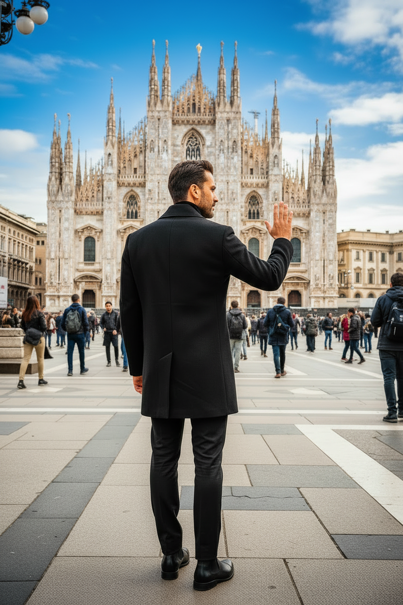 Giacca uomo Vintage in Lana
