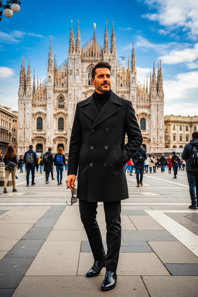 Giacca uomo Vintage in Lana