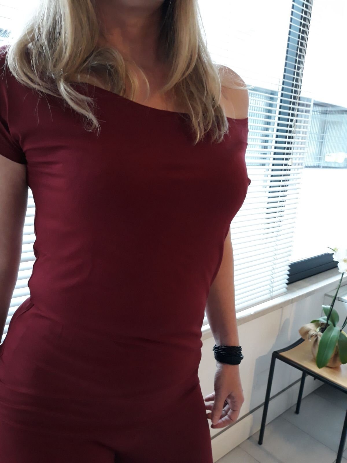 Completo rosso donna in cotone organico