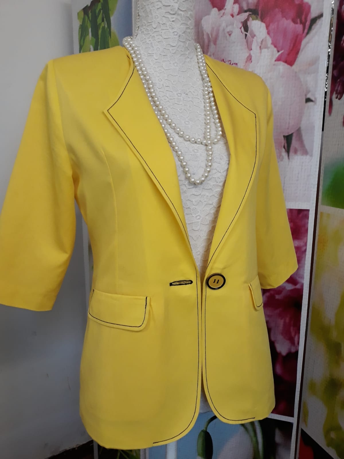 Giacca gialla donna