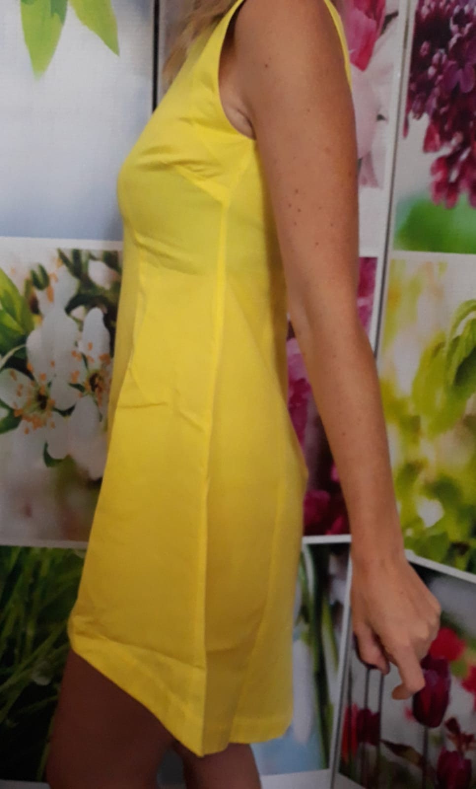 Vestito giallo estivo corto