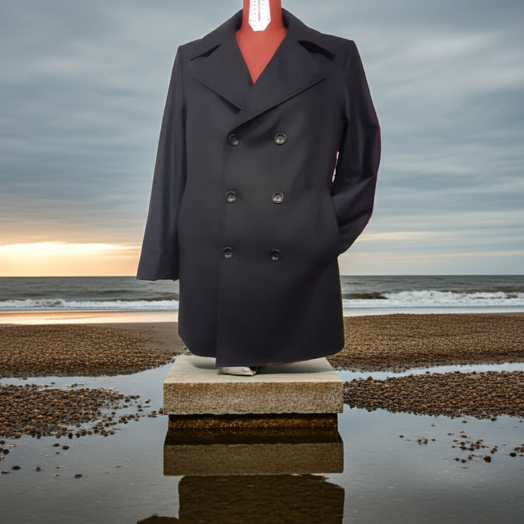 Cappotto a Doppio Petto Uomo in Lana