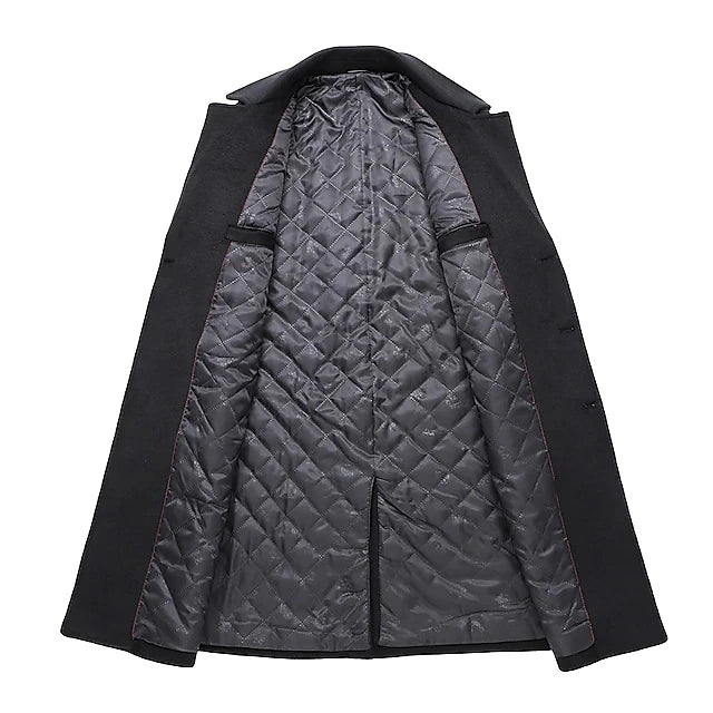 Cappotto Lungo Uomo Creato a Mano con Lana Veneziana