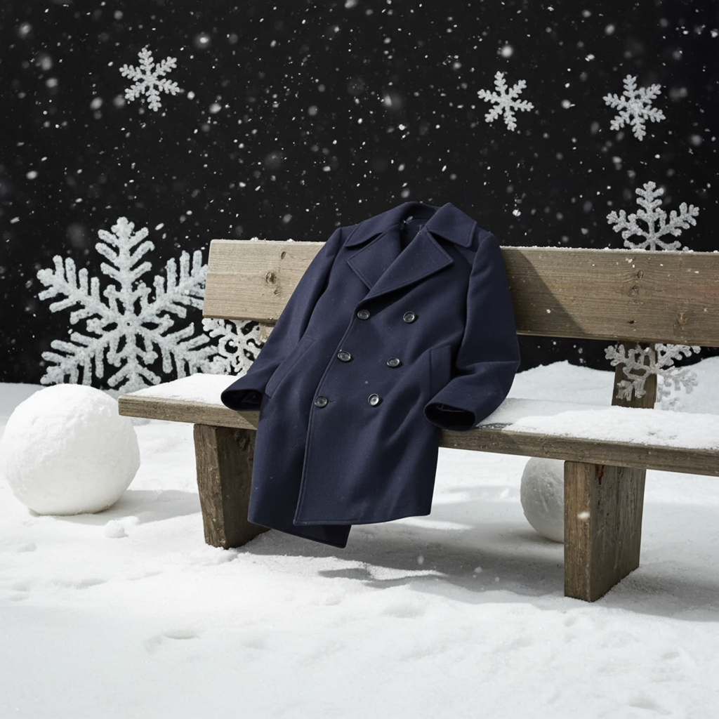 Cappotto a Doppio Petto Uomo in Lana