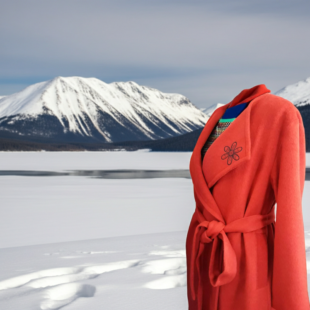 Cappotto Donna Rosso in Lana