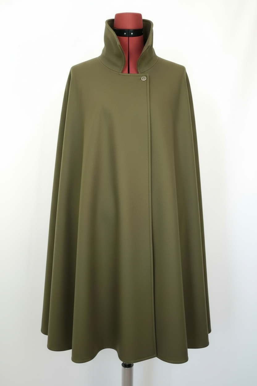 Cloak italy Mantello Tabarro Verde a Ruota