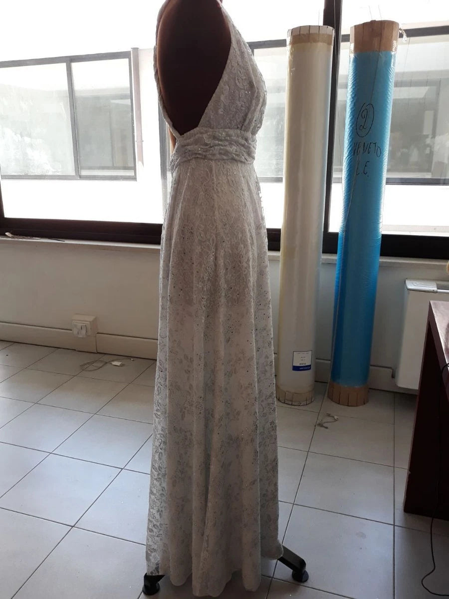 Abito da Cerimonia in Pizzo e Viscosa ; Creato a Mano