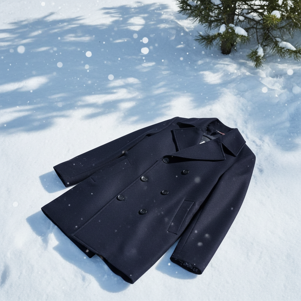 Cappotto a Doppio Petto Uomo in Lana