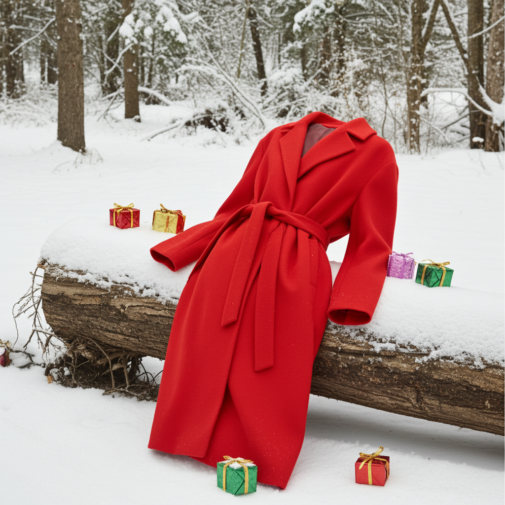 Cappotto Donna Rosso in Lana